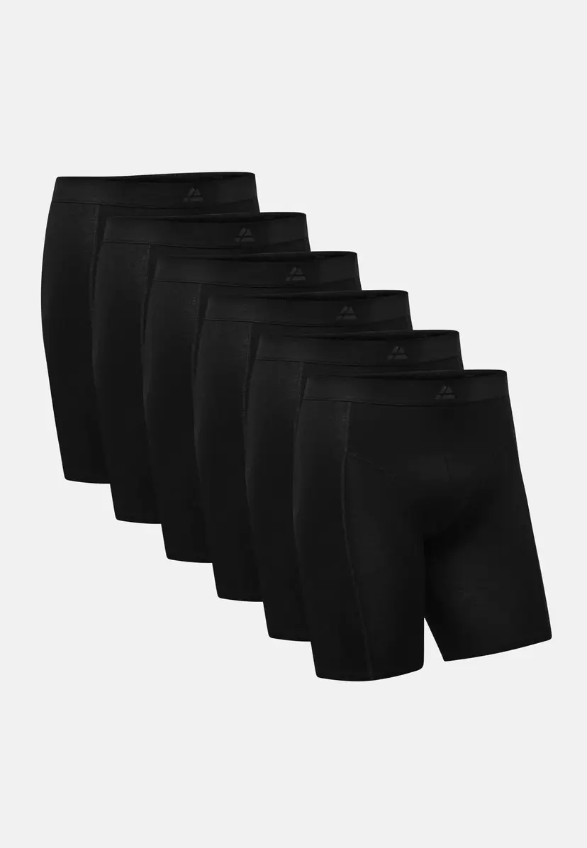 DANISH ENDURANCE BAMBOO LANGE BOXERSHORTS fra DANISH ENDURANCE, Sort Størrelse 2XL, Bambus, Anti-hul Garanti, OEKO-TEX CERT.