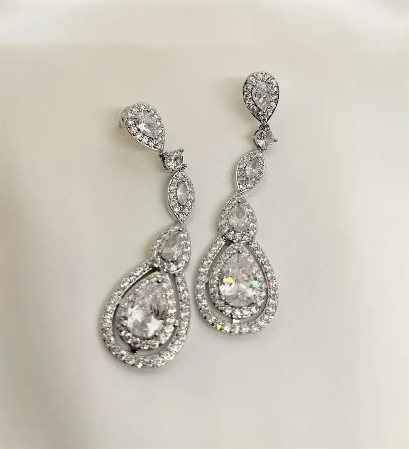 Aiyanna Drop Silver Earring