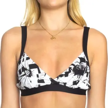Sunseeker Sunseeker Monochromatic Pixel Cross Front Top Svart mønstret B/C 36 Dame
