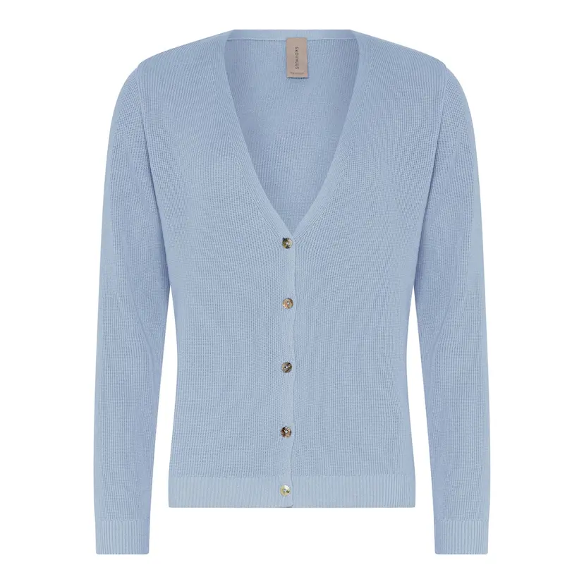 Skovhuus Skovhuus Kvinne Strikket Cardigan Light Blue XL