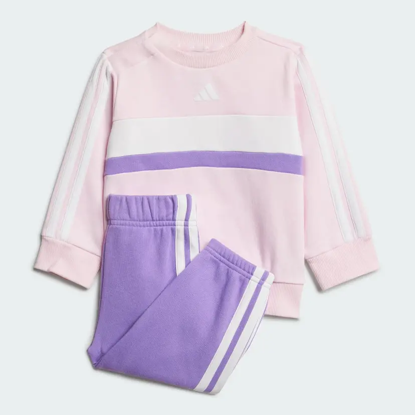 Adidas Seasonal Essentials Tiberio 3-Stripes Fleece Crew Sett