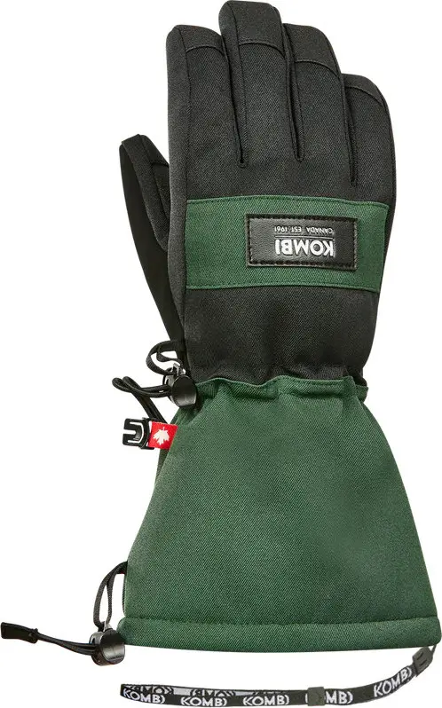 Kombi Kombi Juniors' Downhill WATERGUARD Gloves Tropic Green