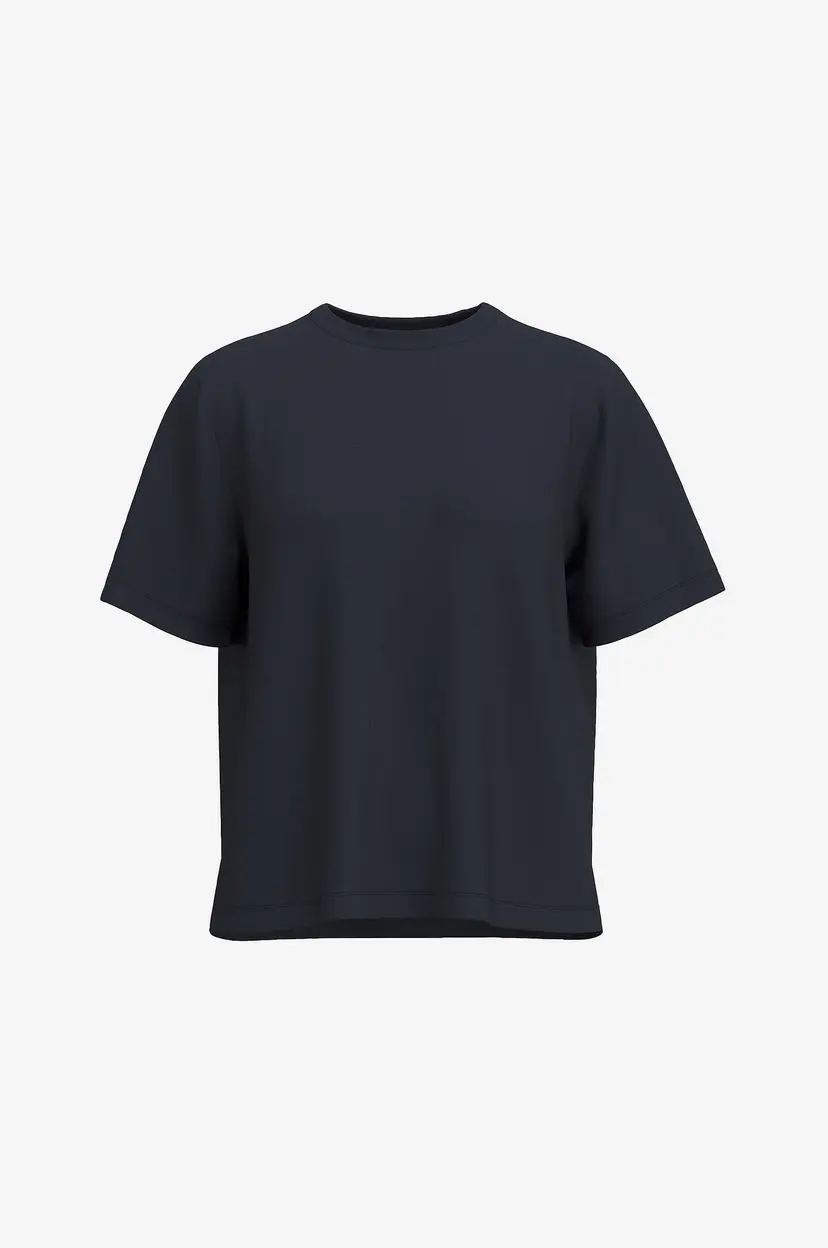 Selected Women T-skjorte slfTenny SS Boxy O-neck Tee - Blå