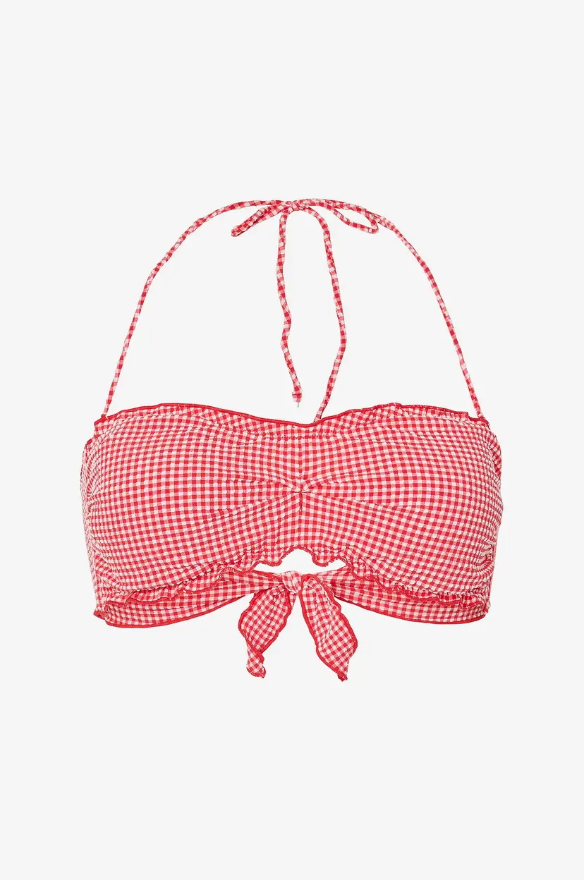 Pieces Bikini BH Pckia Frill Edge Bikini Top BC - Rød