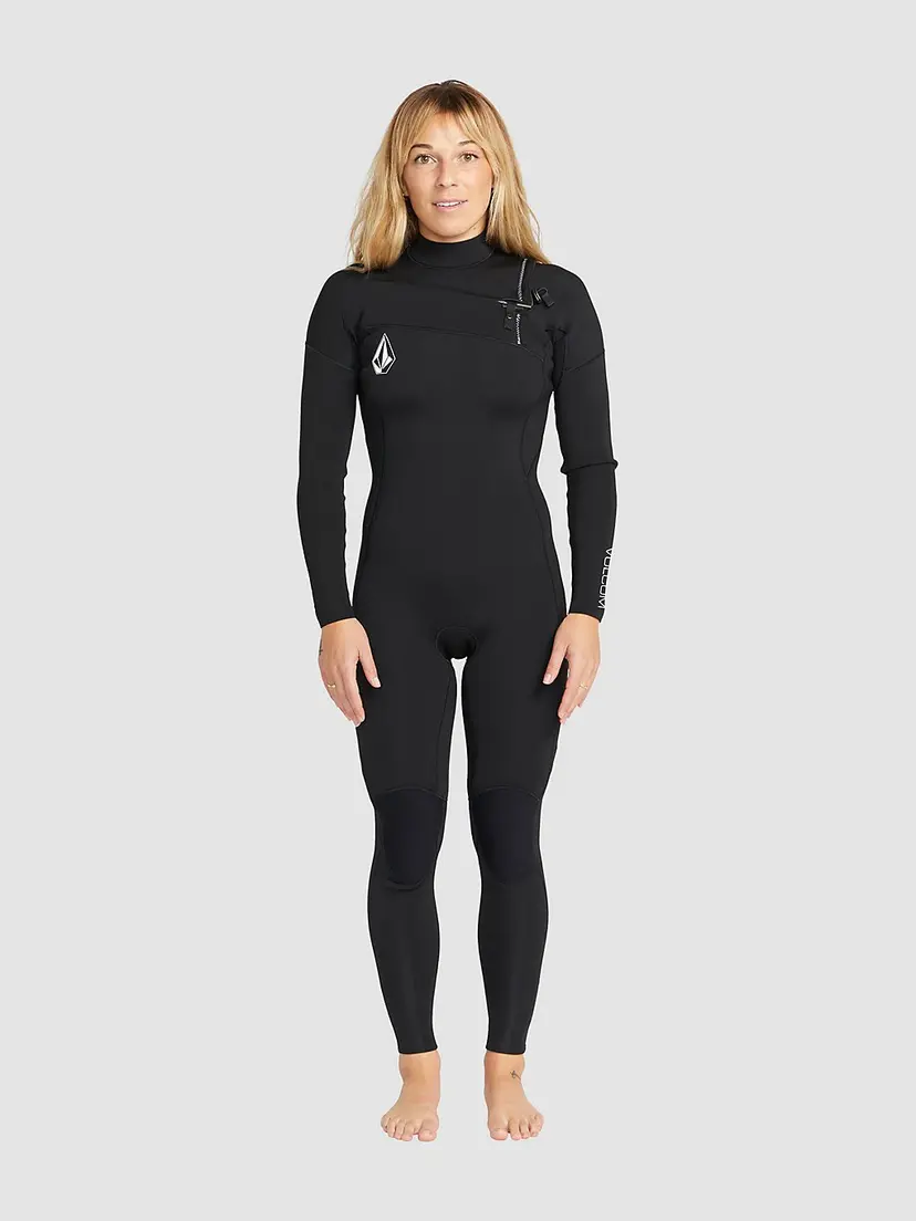 Volcom Volcom 4/3mm Chest Zip Full Våtdrakt svart