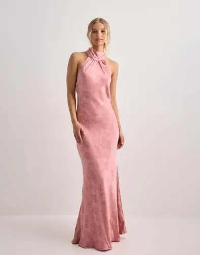 Neo Noir Neo Noir - Rosa - Fiona Pattern Satin Dress