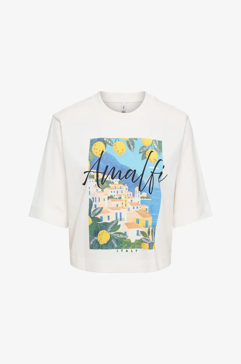 ONLY T-skjorte onlVega New S/S Vibe Top Box Jrs - Hvit
