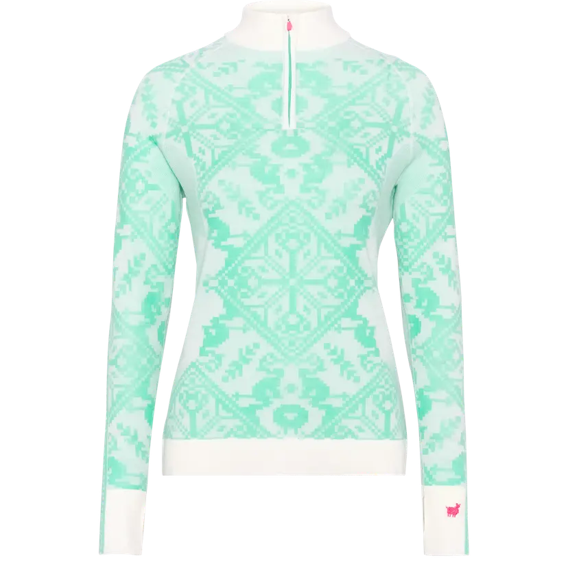 Kari Traa Kari Traa Women's Saga Half Zip Jelly Mint