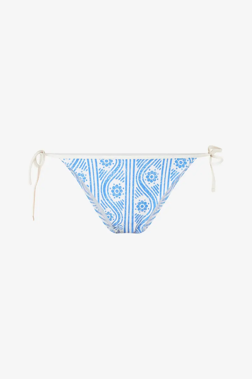 Tommy Hilfiger Bikinitruse Cheeky String Side Tie Print - Blå
