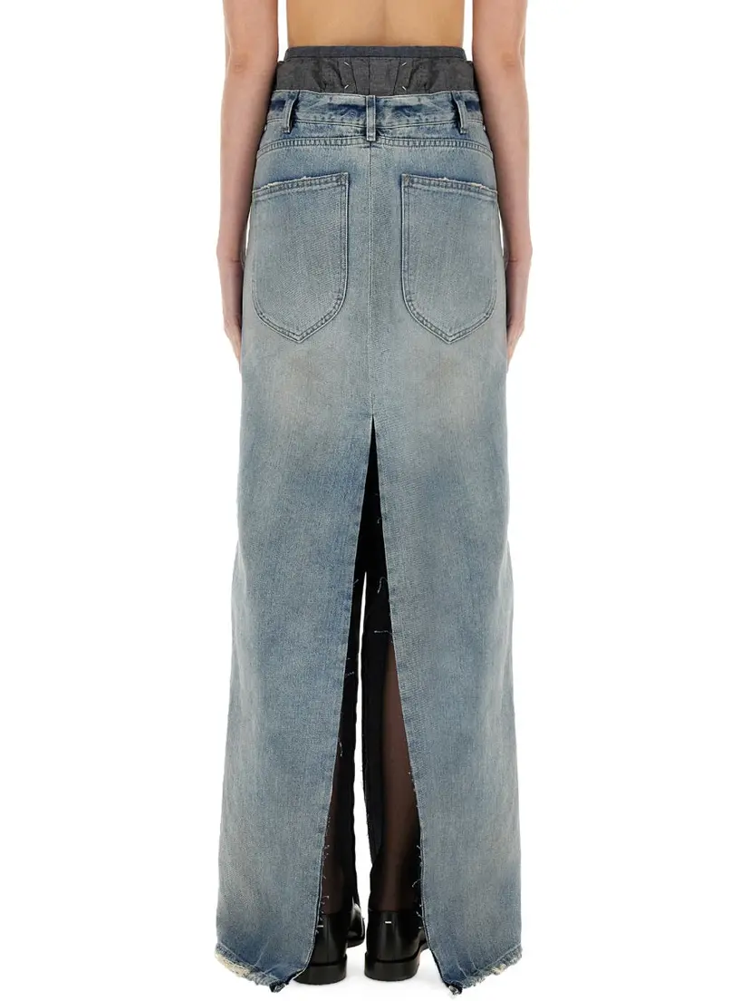 Maison Margiela Maison Margiela Denimskjørt – Blå