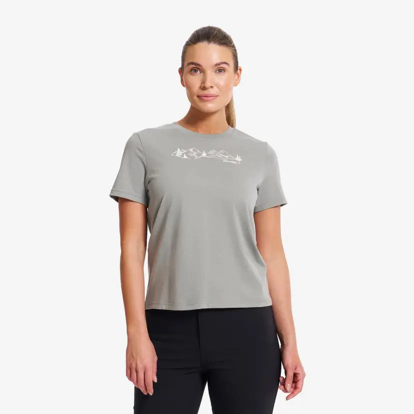 RevolutionRace Easy Graphic T-shirt Dame Shadow