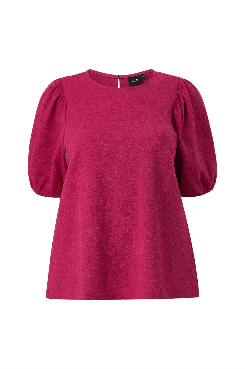 Zizzi Topp cAmina S/S - Rosa