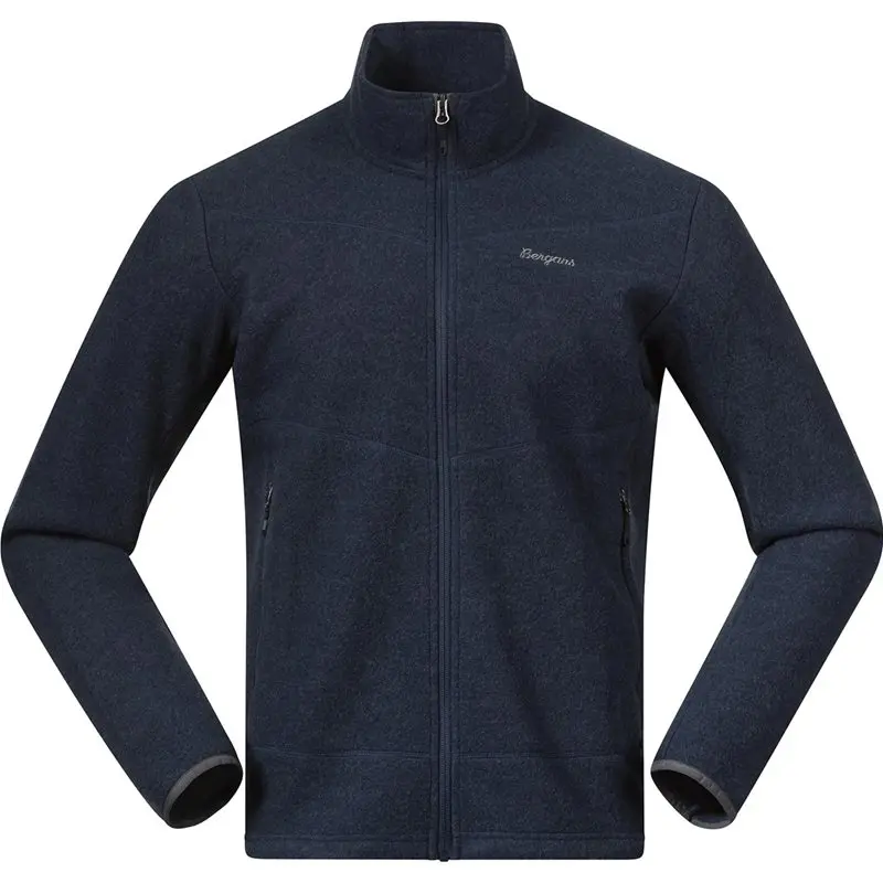 Bergans Bergans Rabot Merino FleeceMidlayer Jacket Men Navy Blue