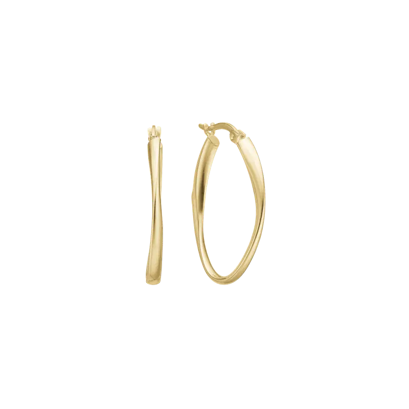 Aagaard Aagaard - Ovale creoler i 8 karat guld - 1670-g8-28