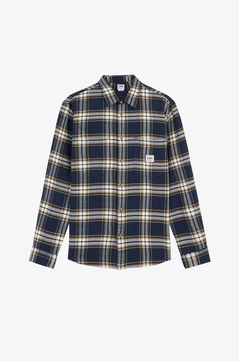 Lee Flanellskjorte Workwear Shirt 2.0 Insignia Blue - Blå