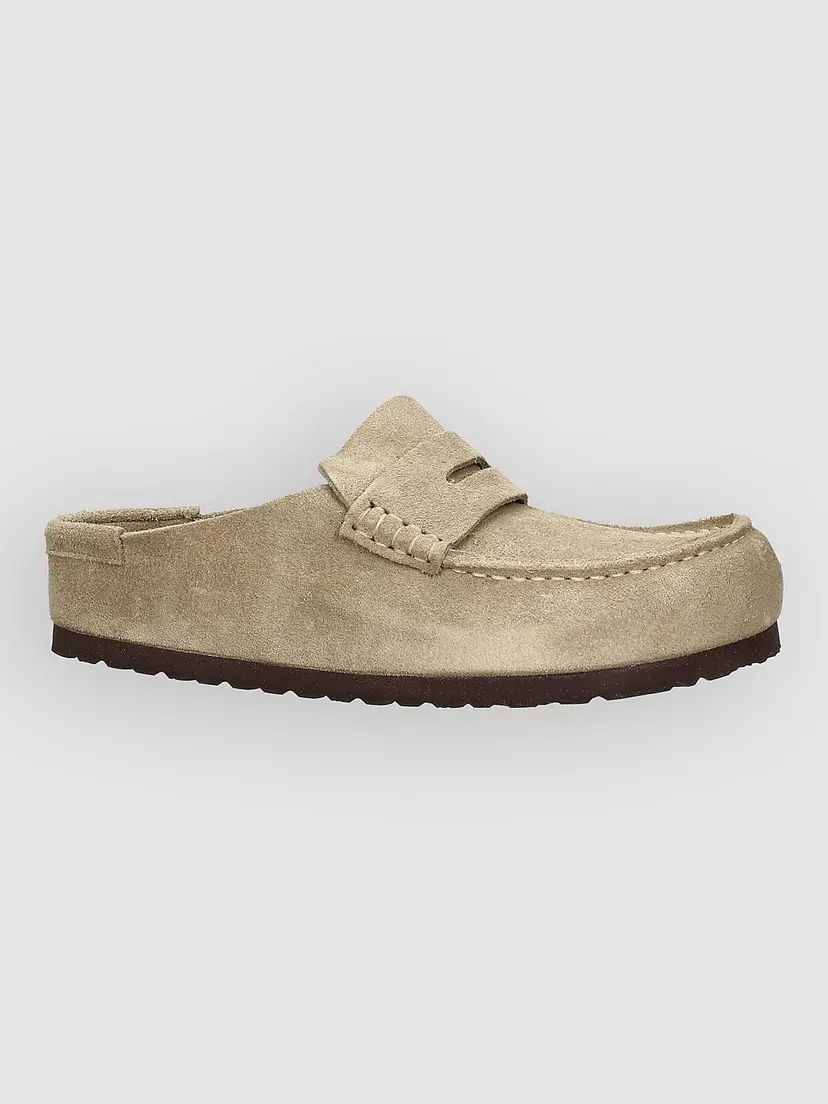 Birkenstock Birkenstock Naples Wrapped Suede Leather Sandaler brun