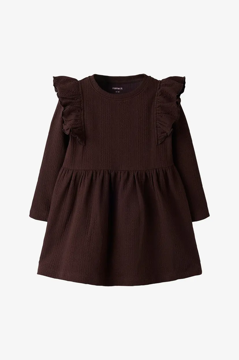 NAME IT Kjole Nmfnole Ls Dress - Rød
