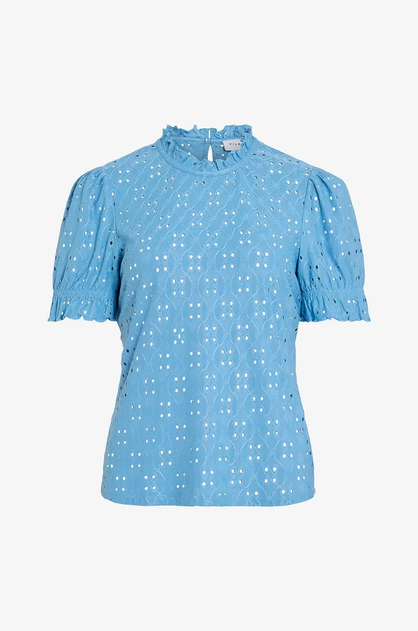 Vila Topp viKawa S/S Flounce Top