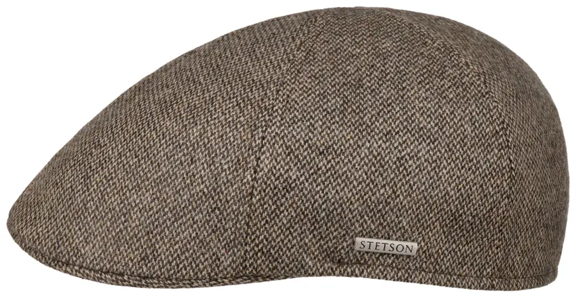 Stetson Stetson Men's Texas Fine Herringbone Flat Cap Sand/Black
