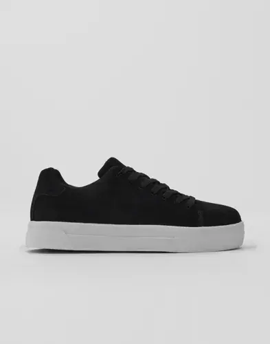 Selected Men Selected Men Slmdavid Chunky Suede Sneaker 2.0 N Lave sneakers Svart