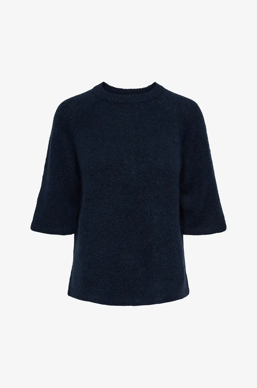 Y.A.S Topp yasAnne 2/4 Knit S - Blå