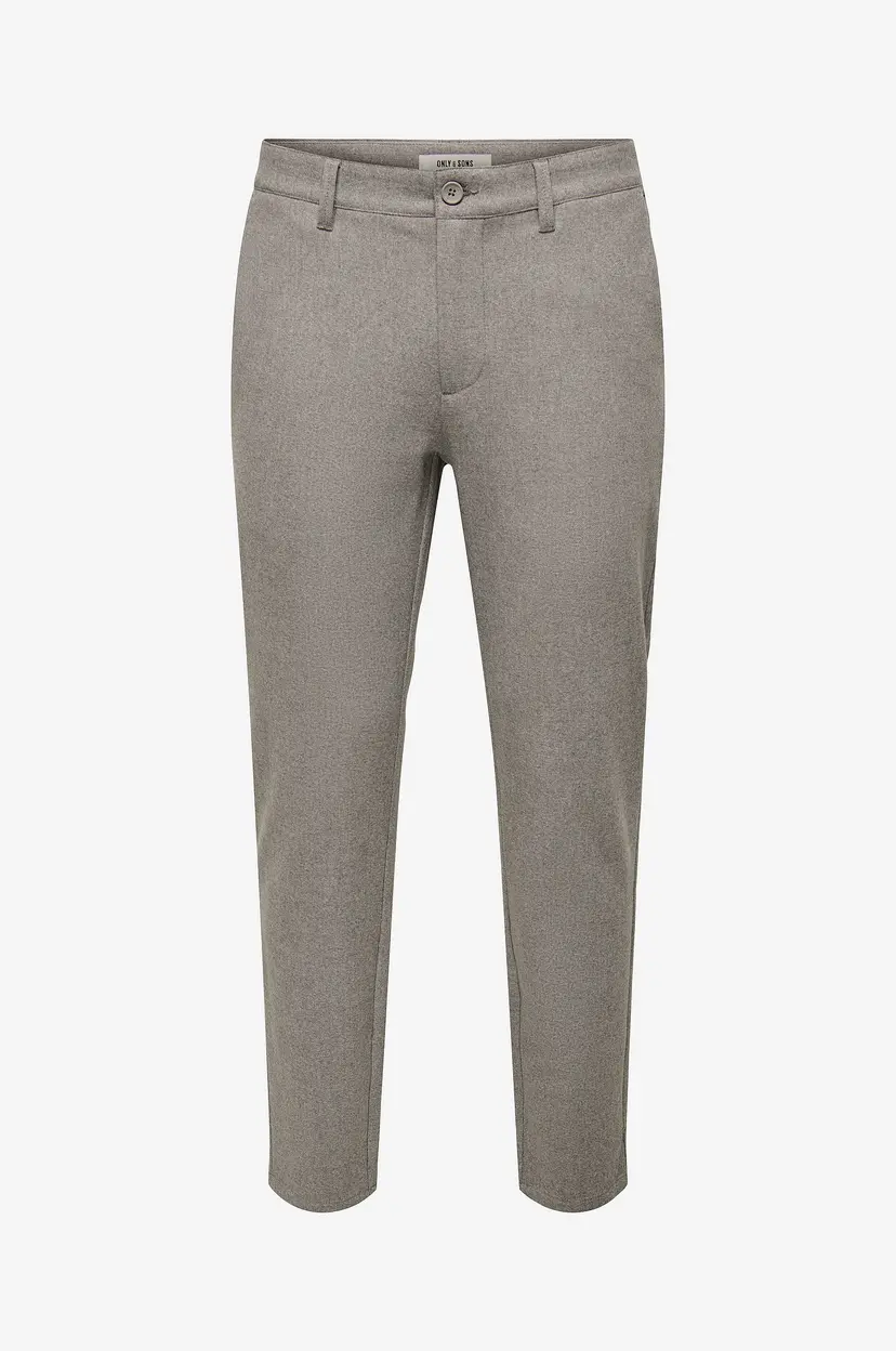 Only & Sons Bukser onsMark Slim Brush Pique 0353 - Grå