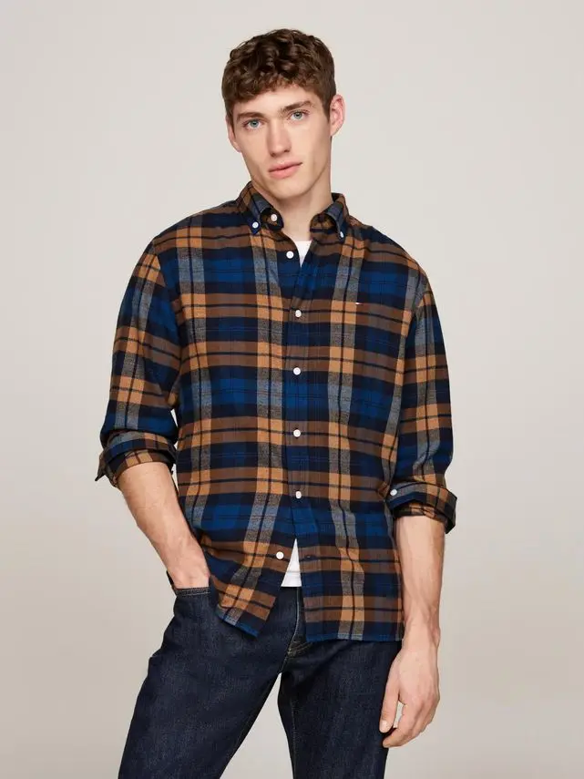 Tommy Hilfiger BRUSHED BLACKWATCH CHK RF SHIRT
