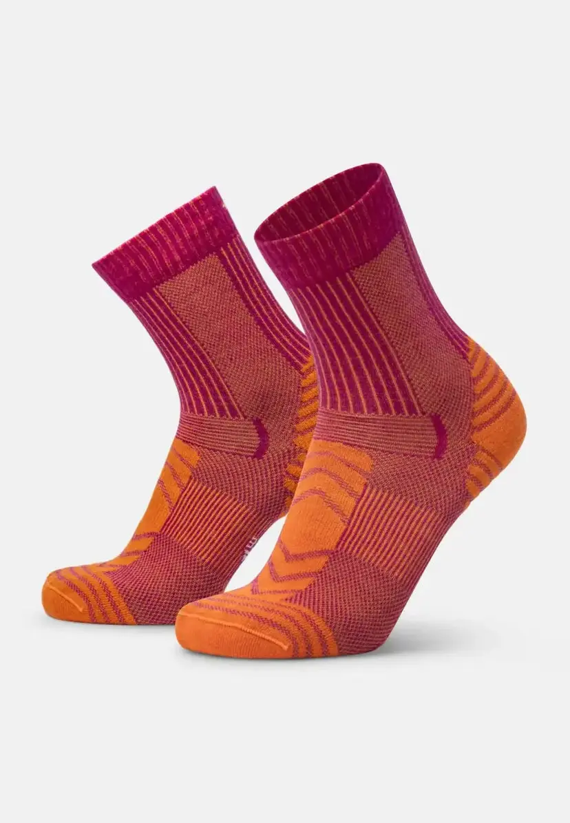 DANISH ENDURANCE DANISH ENDURANCE LIGHT CREW VANDRESTRØMPER, Purpurrød Orange, 35-38