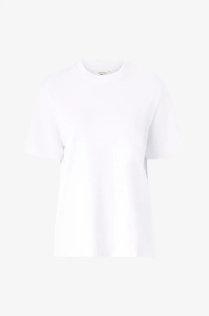 Gina Tricot Topp Basic Oversized Tee - Hvit
