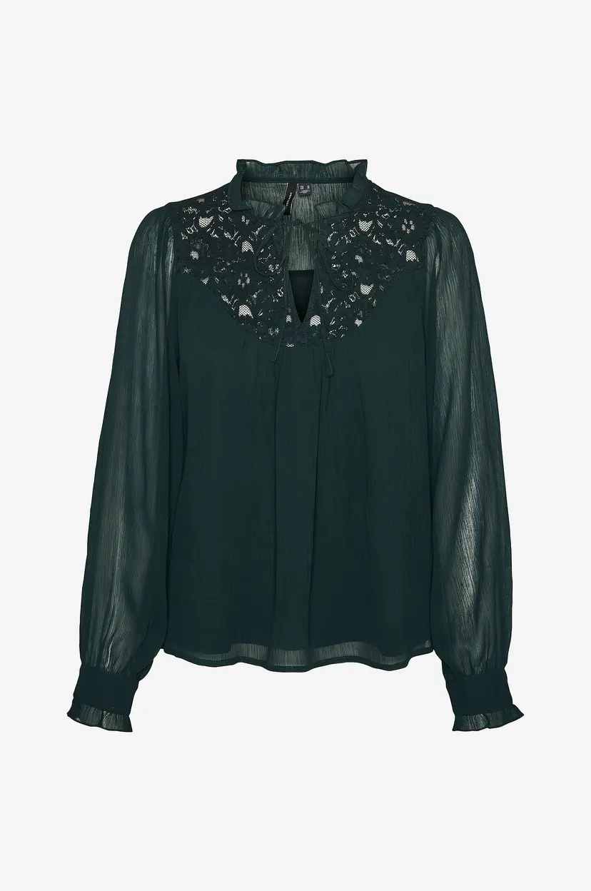 Vero Moda Bluse vmGaby LS Top - Grønn