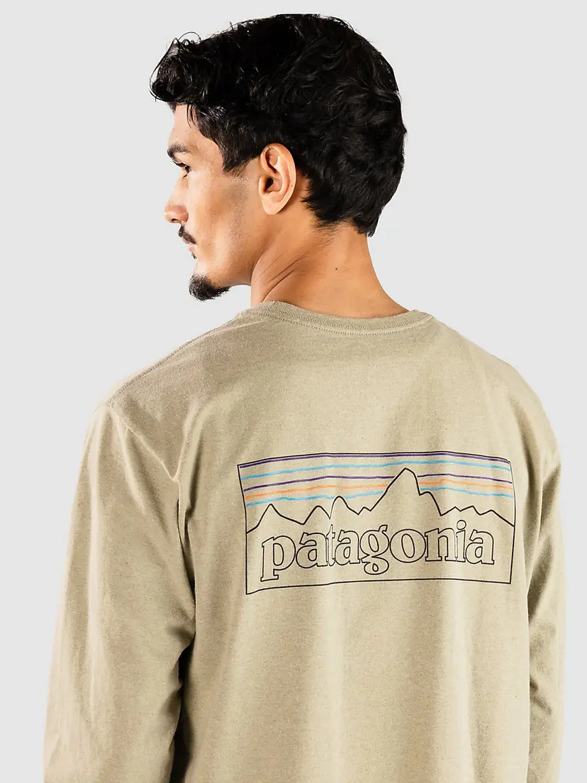 Patagonia Patagonia P-6 Logo Responsibili Langermet T-skjorte grønn