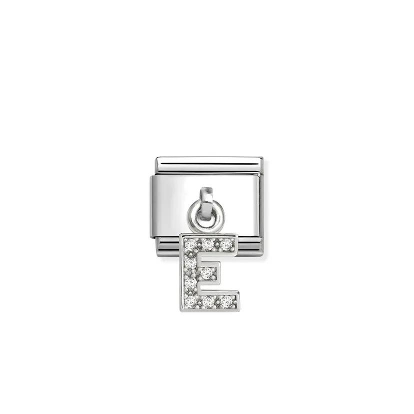 Nomination Charm Letter E