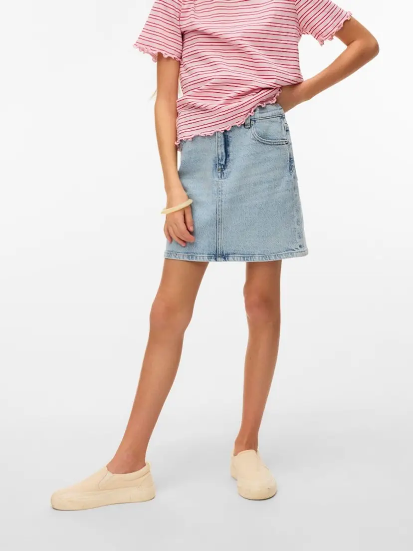 Vero Moda Girl Vero Moda Girl Tessa Skjørt Light Blue Denim (164 /14 år)