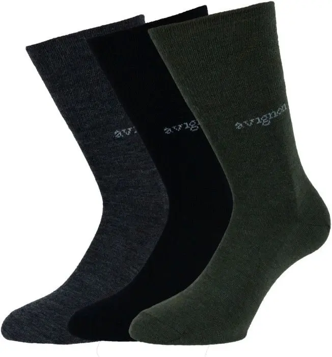 Avignon Avignon Liner Ull 3-pack Svart/Grå/Grön Gördel