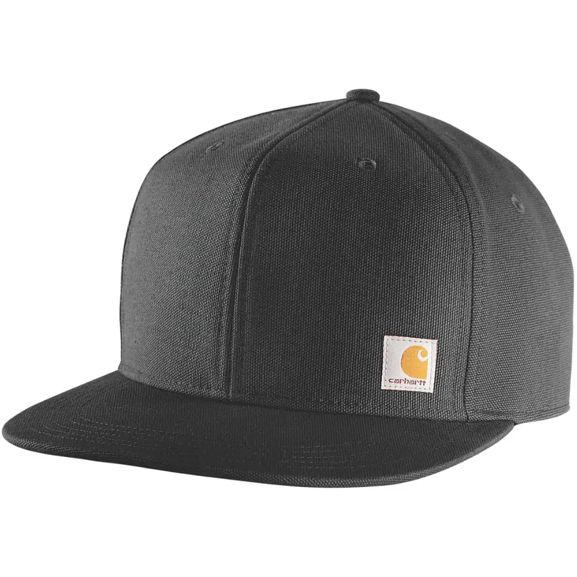 Carhartt Workwear Carhartt Workwear Carhartt M's Firm Duck Flat Brim Cap Black
