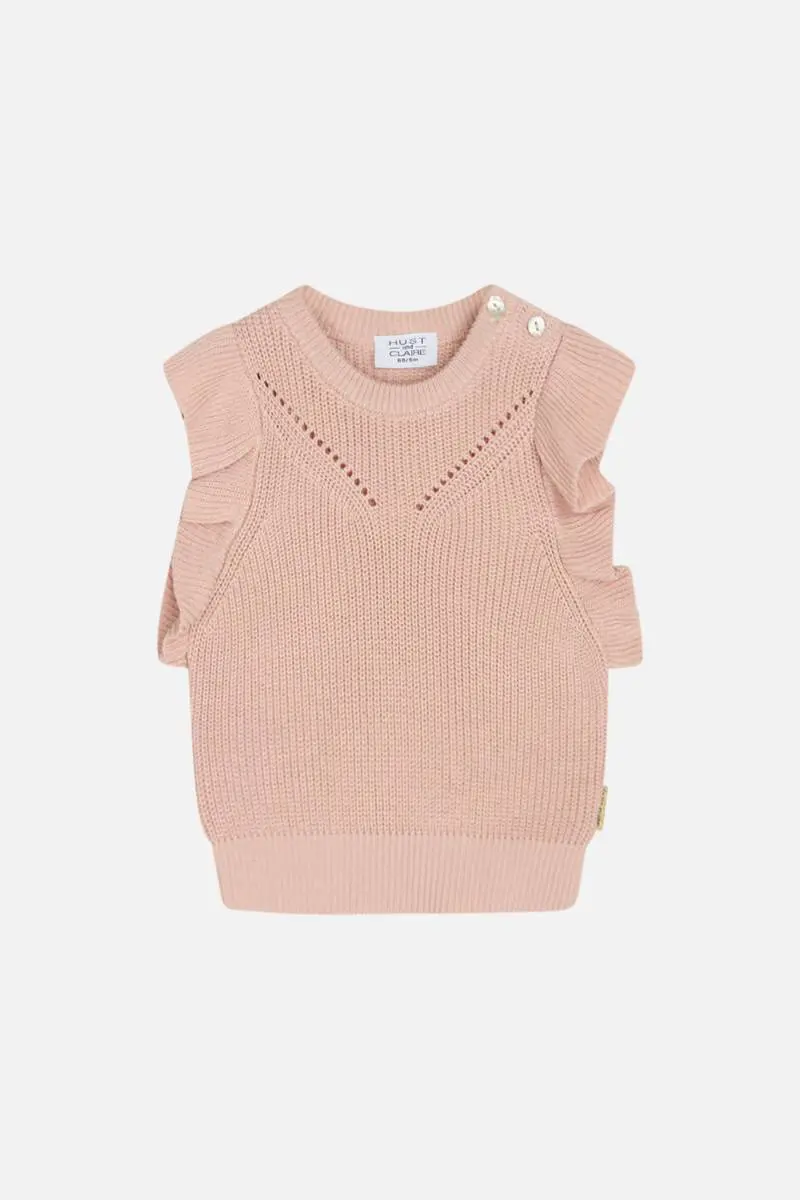 Hust and Claire Hust and Claire  Nadiina Vest Peach dust (86 / 1,5 år)