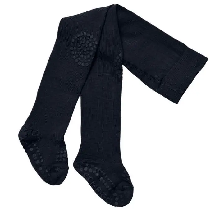 Go Baby Go Krabbestrømpebukse i ull Midnight Blue