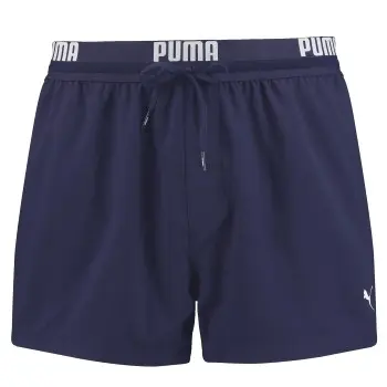 Puma Puma Badebukser Logo Short Length Swim Shorts Marine polyester Medium Herre