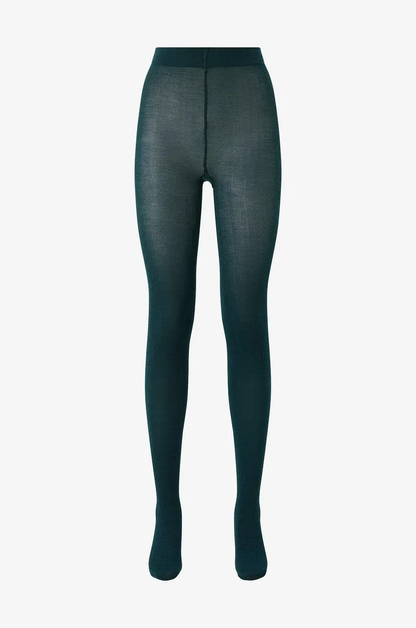 Swedish Stockings Tightser Ylva Fishbone Wool Tights - Grønn