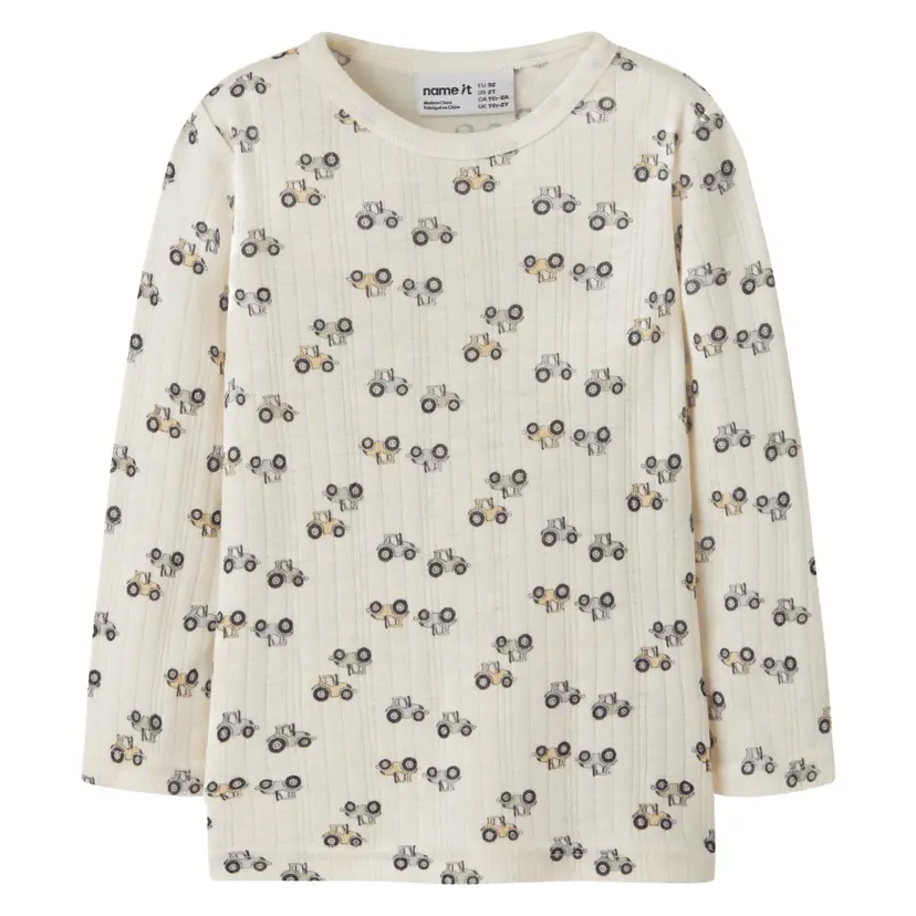 NAME IT Name It - Ulltrøye Wang Wool Tractor Coconut Milk