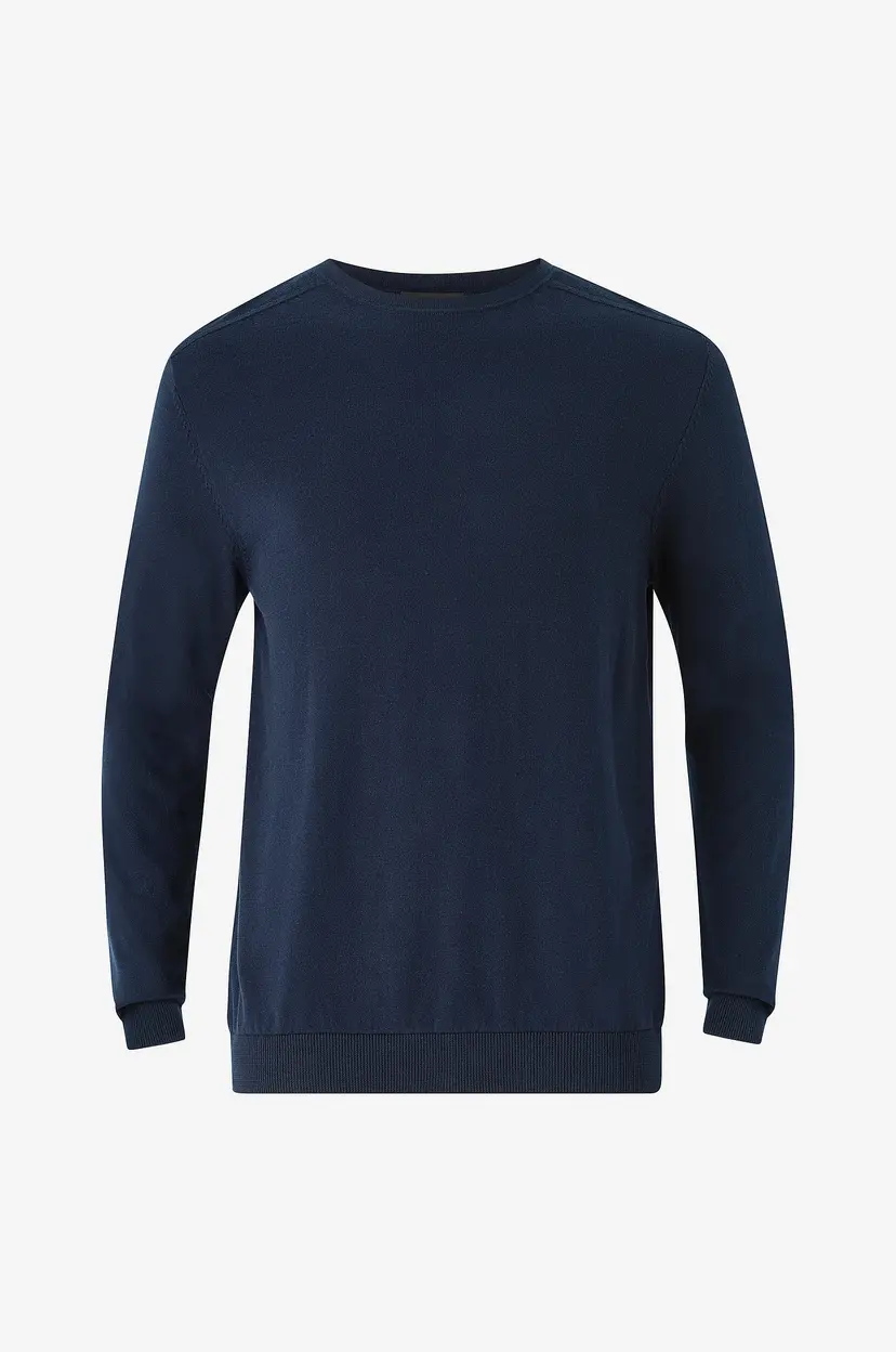 Selected Men Genser slhBerg Crew Neck - Blå