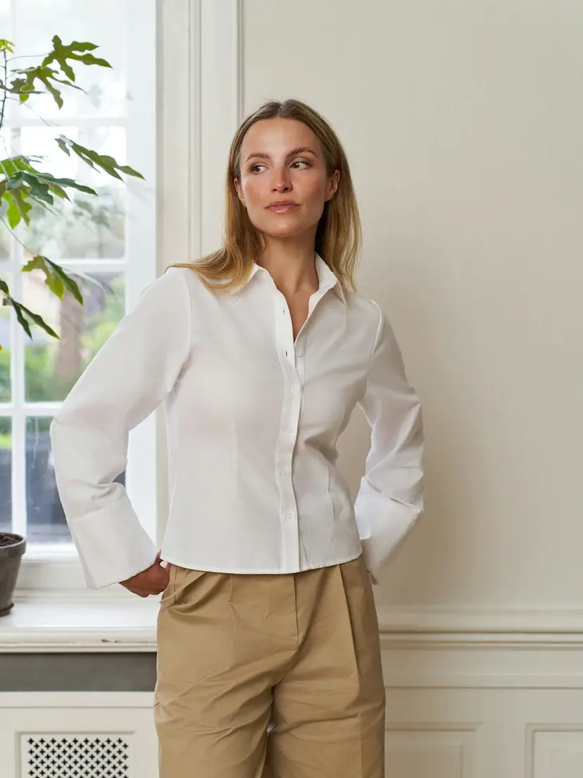 Neo Noir Rosa Oxford Shirt White - XS