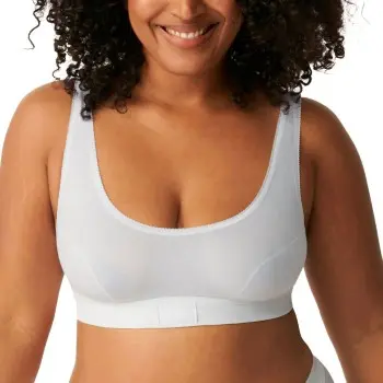Sloggi Sloggi BH 2P Double Comfort Top Hvit bomull 42 Dame