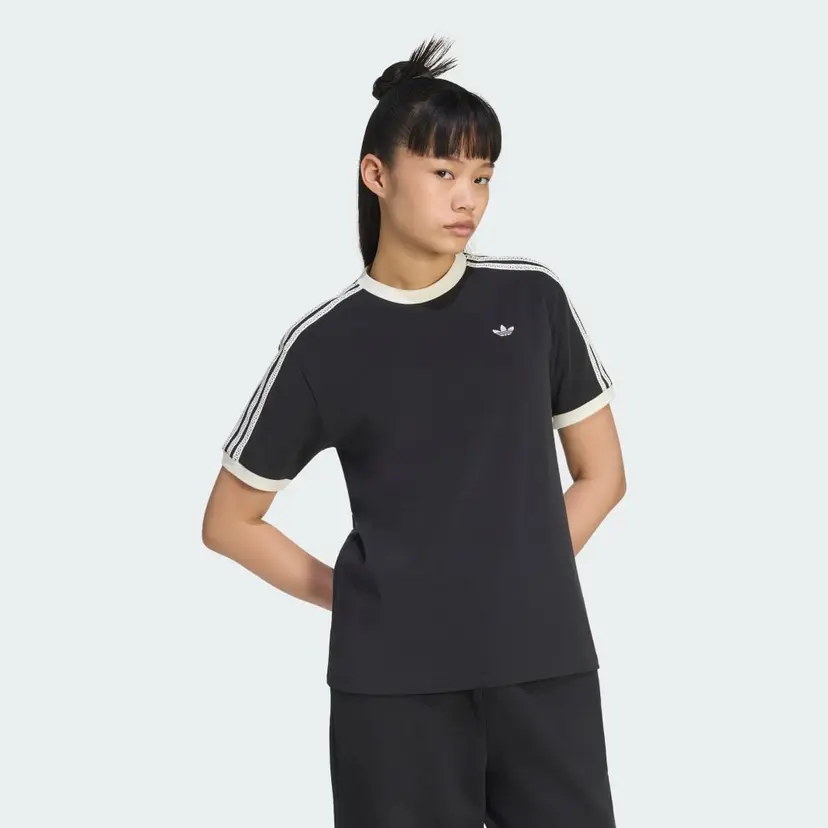 Adidas ADIDAS ORIGINALS SUMMER GLOW ADVANCED THREE STRIPES T-SKJORTE