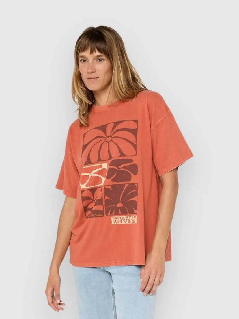 Rip Curl Rip Curl Oceanic Heritage T-skjorte rød