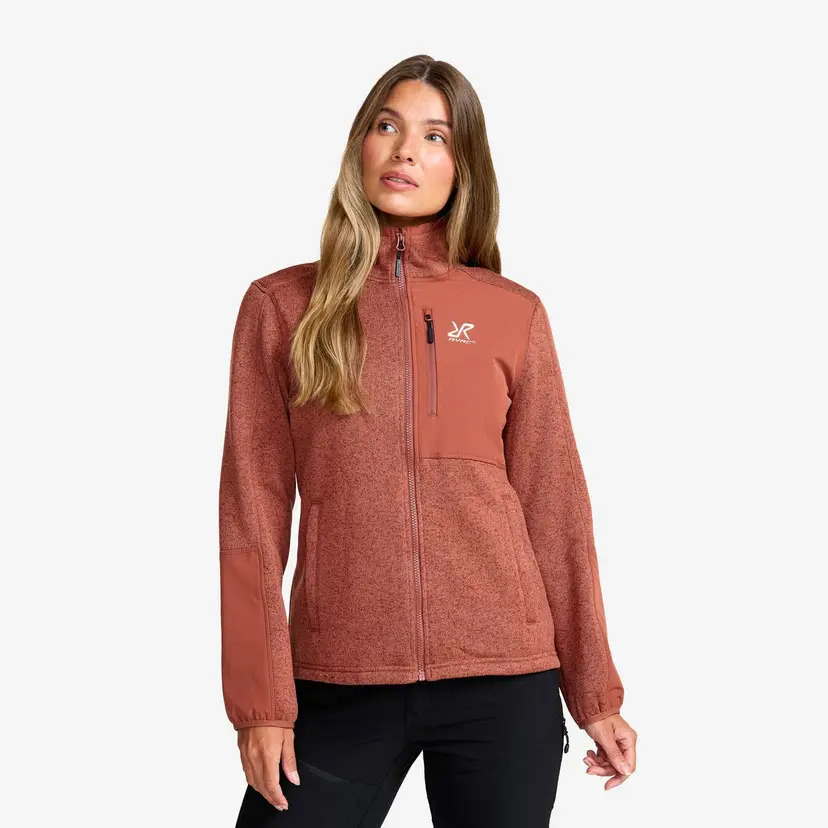 RevolutionRace Northbound Fleece Jacket Dame Pink Mahogany