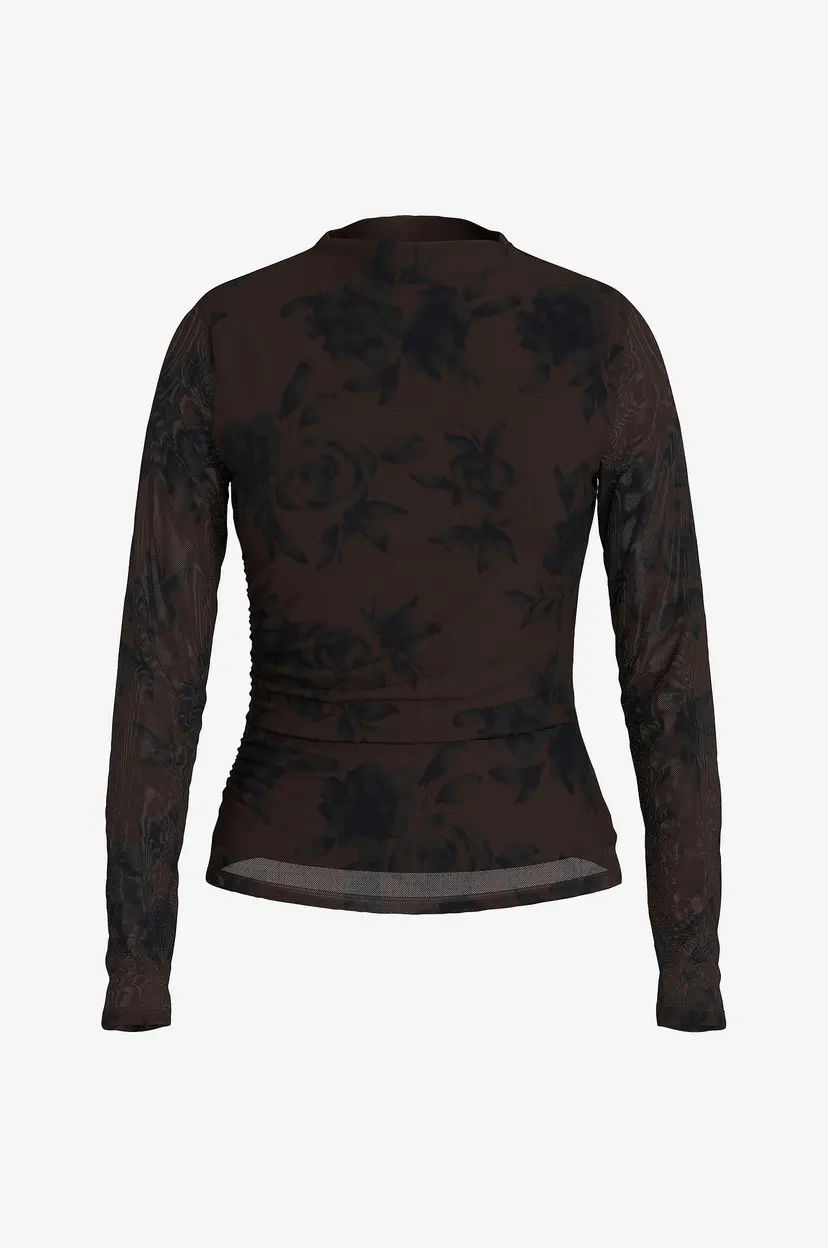 Vila Langermet topp Virikke L/S Funnel Neck Top - - Brun