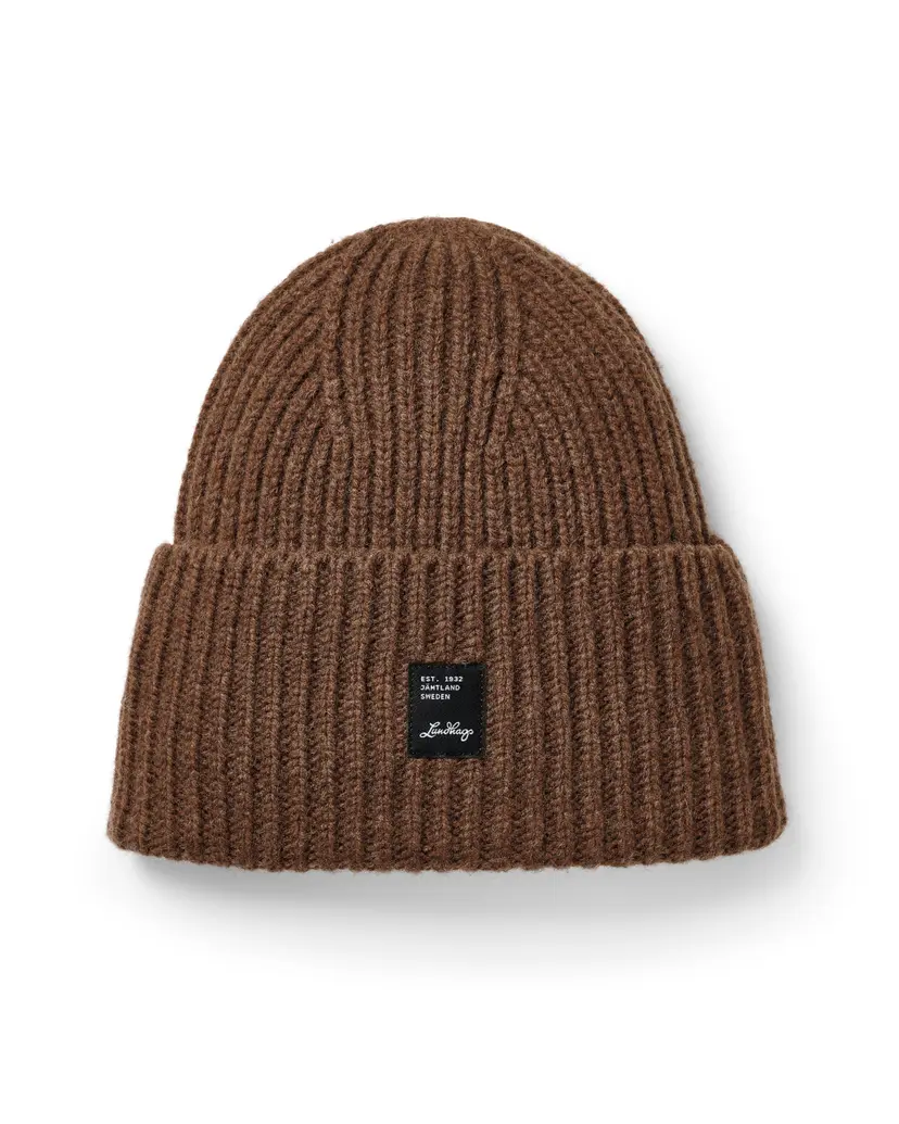 Lundhags Lundhags Knitted Wool Beanie Brown Clay