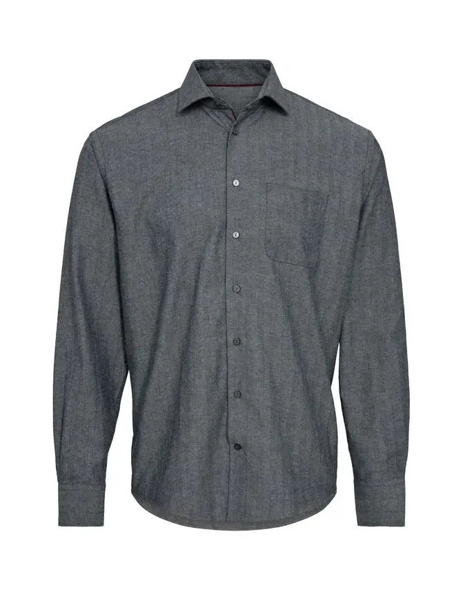 Black Blue Shirt l/s regular fit
