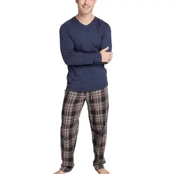 Jockey Jockey Pyjama 11 Mix Blå/Brun Large Herre